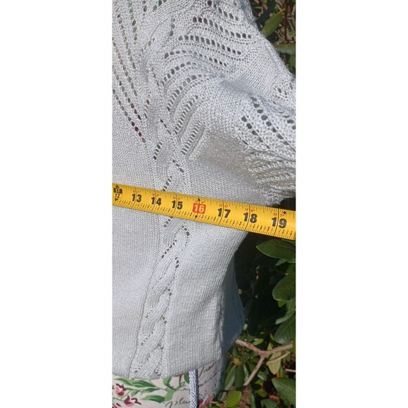 Vintage 90s Cuddle Knit Gray Women's 6 Chunky Knit Sweater Work Academia Capsule - Picture 3 of 5